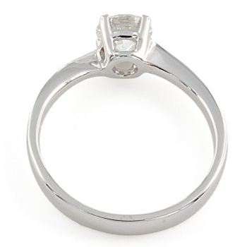 18ct white gold Diamond 60pt Solitaire Ring size K